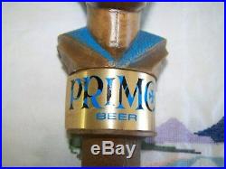 Rare! 1974 PRIMO BEER Warrior with Head Dress TAP HANDLE NICE SHAPE