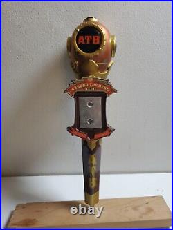Rare ATB Deep Sea Diver Helmet Around The Bend 12 Draft Beer Tap Handle Rare ATB Deep Sea Diver Helmet Around The Bend 12 Draft Beer Tap Handle