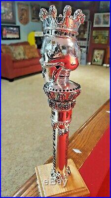 Rare And New Amsterdam Brewing Fracture Skull Beer Tap Handle