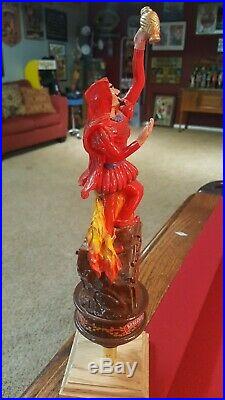 Rare Anheuser Busch Faust The Devil Beer Tap Handle