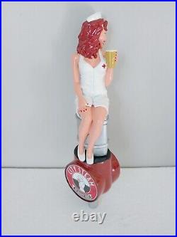 Rare Beauty City Steam Sexy Naughty Nurse 11 Draft Beer Tap Handle Mancave Sign
