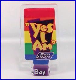 Rare Bud Light Beer Tap Handle Yes I Am Rare LGBT Anheuser Busch