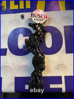 Rare Busch Light Stallion Tap Handle 10.5 Tall Beer Tap Handle Anheuser Busch