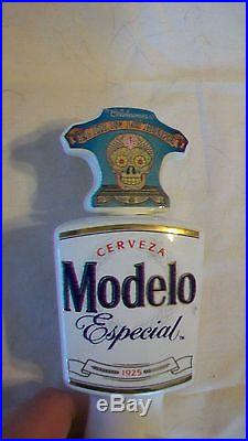 Rare Cerveza Modelo Especial El Dia De Los Muertos Beer Tap Handle 12.75 tall