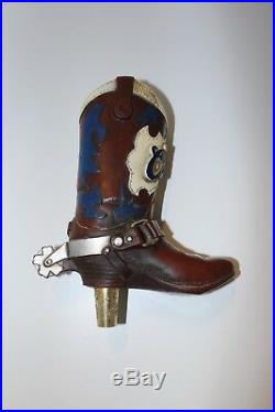 Rare Coors Light Cowboy Boot Beer Tap Handle