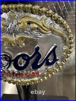 Rare Coors Original Cowboy Hat Belt Buckle Beer Tap Handle 11 Rare Coors Original Cowboy Hat Belt Buckle Beer Tap Handle 11