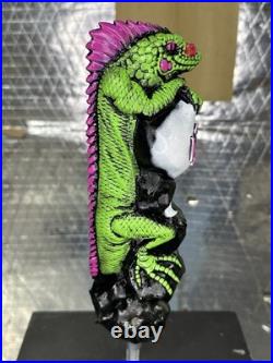 Rare First Edition Smokin' Iguana CHILL RAZ Beer Tap Handle Nashua NH New In Box