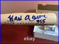 Rare! HANK AARON 755 Autographed Budweiser Beer Tap Handle COA/JSA