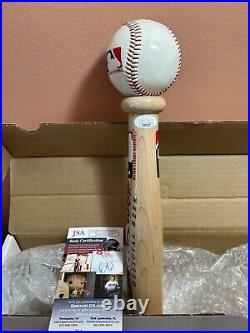 Rare! HANK AARON 755 Autographed Budweiser Beer Tap Handle COA/JSA