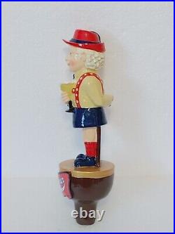 Rare NOS Old German Man Mint NIB 10 Beer Tap Handle Herman German Keg Sign
