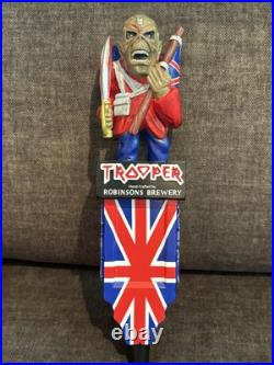 Rare? Newiron Maideneddie Trooper /robinsons Brewery Beer Tap Handle? Lqqk
