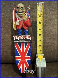 Rare? Newiron Maideneddie Trooper /robinsons Brewery Beer Tap Handle? Lqqk