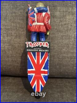 Rare? Newiron Maideneddie Trooper /robinsons Brewery Beer Tap Handle? Lqqk