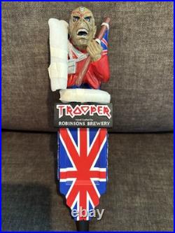 Rare? Newiron Maideneddie Trooper /robinsons Brewery Beer Tap Handle? Lqqk
