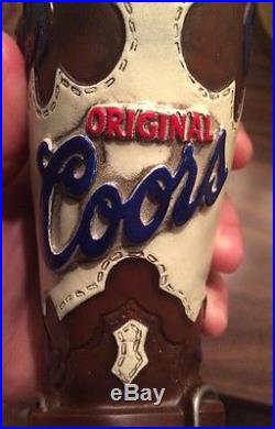 Rare Original Coors Beer Cowboy Boot Tap Handle In Great Vintage Condition