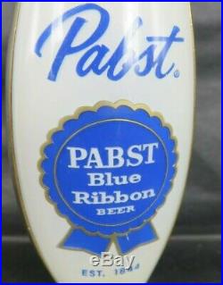 Rare PABST BLUE RIBBON BEER mid century bullet tap handle knob bar saloon MCM