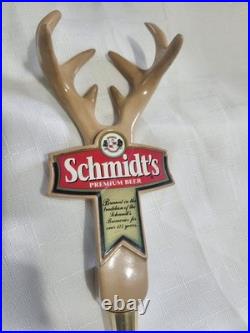 Rare Schmidt's Premium Antler Beer Tap Handle Rare Item