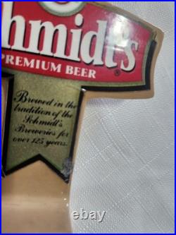 Rare Schmidt's Premium Antler Beer Tap Handle Rare Item