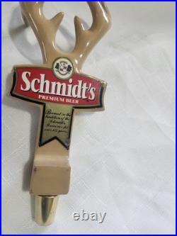 Rare Schmidt's Premium Antler Beer Tap Handle Rare Item
