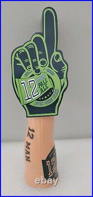 Rare Seattle Seahawks Football Rare 12 Man For the Fan Beer Tap Handle