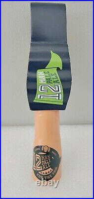 Rare Seattle Seahawks Football Rare 12 Man For the Fan Beer Tap Handle