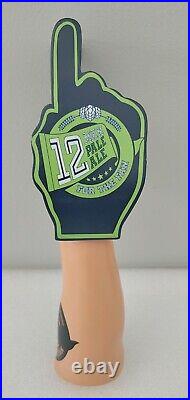 Rare Seattle Seahawks Football Rare 12 Man For the Fan Beer Tap Handle