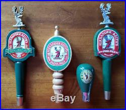Rare Set Of 4 Different Alexander Keiths Beer Tap Handles