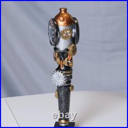 Rare Steamworks Winter White Stout Steampunk Beer Tap Handle Knob