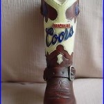 Rare Vintage Coors Original Cowboy Boot Beer Tap Handle