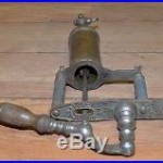 Rare brass Bishop & Babcock railroad engine oiler beer tap handle patented tool