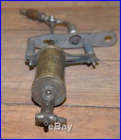 Rare brass Bishop & Babcock railroad engine oiler beer tap handle patented tool