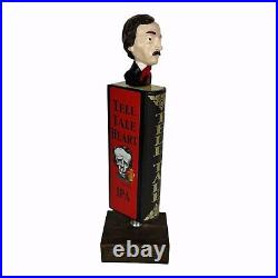 Raven Brewing Tell Tale Heart IPA Figural Edgar Allen Poe Beer Tap Handle Raven Brewing Tell Tale Heart IPA Figural Edgar Allen Poe Beer Tap Handle
