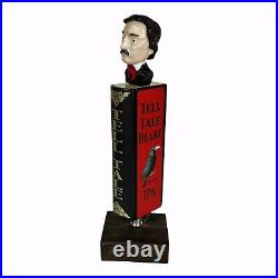 Raven Brewing Tell Tale Heart IPA Figural Edgar Allen Poe Beer Tap Handle