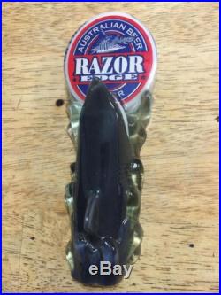Razor Beer Shark Tap Handle New Unused Rare