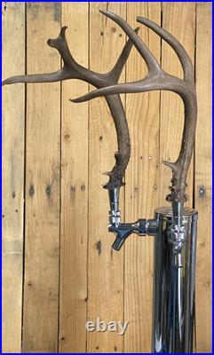 Real Deer Antlers Beer Tap Handle Pair Of 2 Antler 9 Points Hunting Jackalope