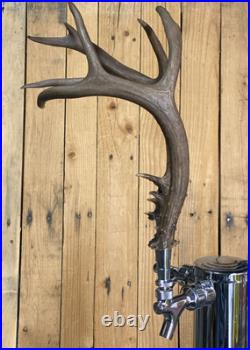 Real Deer Antlers Beer Tap Handle Pair Of 2 Antler 9 Points Hunting Jackalope