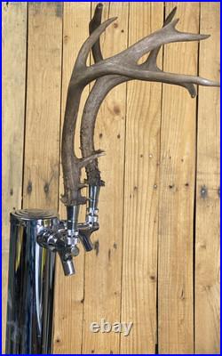 Real Deer Antlers Beer Tap Handle Pair Of 2 Antler 9 Points Hunting Jackalope