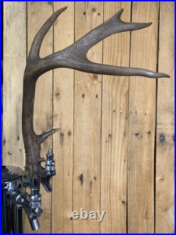 Real Deer Antlers Beer Tap Handle Pair Of 2 Antler 9 Points Hunting Jackalope