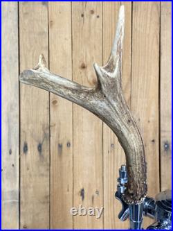 Real Deer Antlers Beer Tap Handle Pair Of 2 Antler Hunting Hunter 10 Inch
