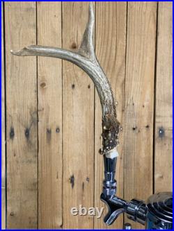 Real Deer Antlers Beer Tap Handle Pair Of 2 Antler Hunting Hunter 10 Inch