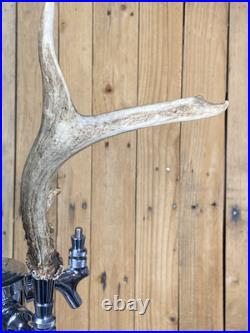 Real Deer Antlers Beer Tap Handle Pair Of 2 Antler Hunting Hunter 10 Inch