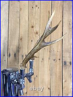 Real Deer Antlers Beer Tap Handle Pair Of 2 Antler Hunting Rifle Bow Beer 5 Pt