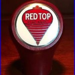Red Top Beer Ball Tap Knob Cincinnati Ohio Handle Marker OH