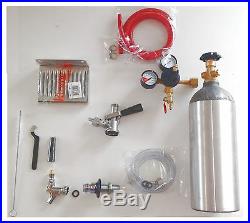 Refridgerator Kegerator Conversion Beer Kit tap Handle Faucet Gas Tank Shank