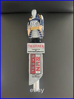 Robinsons Trooper Sun & Steel Sake Lager Tap Handle. Measures 13 Tall. New
