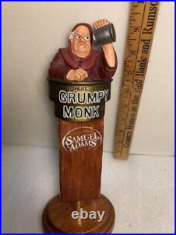 SAM ADAMS GRUMPY MONK BELGIAN draft beer tap handle. BOSTON, MASSACHUSETTS SAM ADAMS GRUMPY MONK BELGIAN draft beer tap handle. BOSTON, MASSACHUSETTS