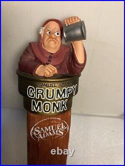 SAM ADAMS GRUMPY MONK BELGIAN draft beer tap handle. BOSTON, MASSACHUSETTS SAM ADAMS GRUMPY MONK BELGIAN draft beer tap handle. BOSTON, MASSACHUSETTS