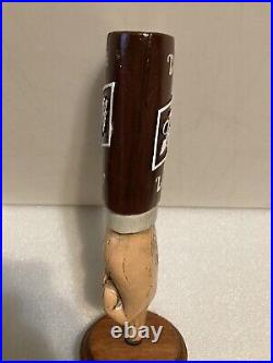 SCHLITZ DARK LAGER POINTED FINGER draft beer tap handle. WISCONSIN