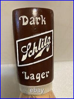 SCHLITZ DARK LAGER POINTED FINGER draft beer tap handle. WISCONSIN