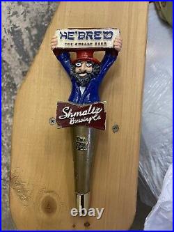SCHMALTZ BREWING COMPANY HE'BREW THE CHOSEN BEER draft beer tap handle. NEW YORK